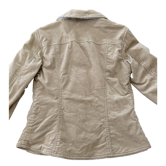 For Joseph Fortune Jacket Womens Medium Beige Corduroy Sherpa Lined Y2K Coat - Picture 7 of 16